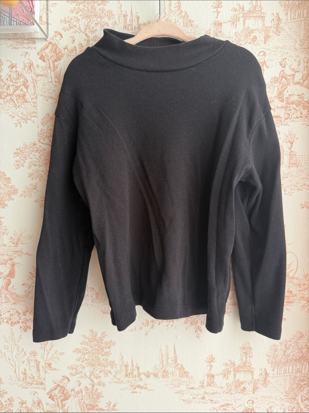 Zara Kids Black Cowl-Neck Sweater